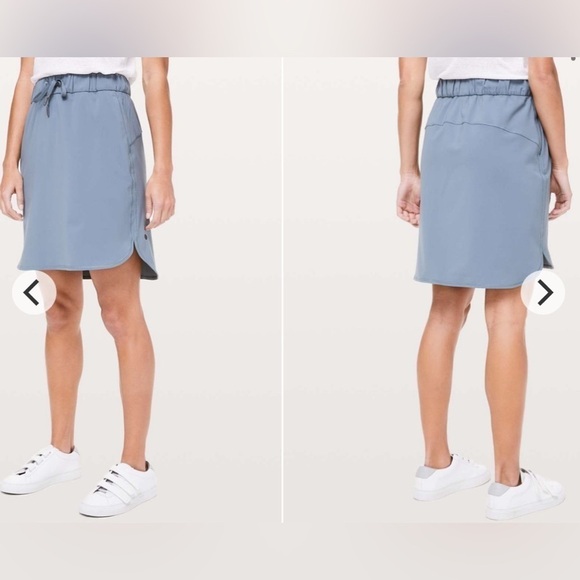 Lululemon On The Fly Skirt *21"Blue Charcoal Size 4 - Picture 8 of 9